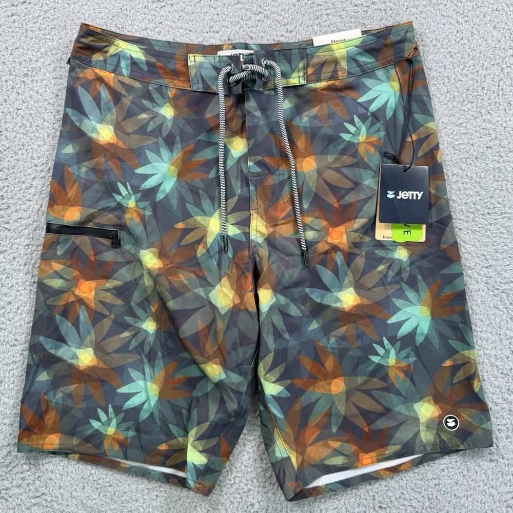 Jetty Supply‎ Co Board Shorts Mens 30 Surf Swim Holyoke Stretch Beach